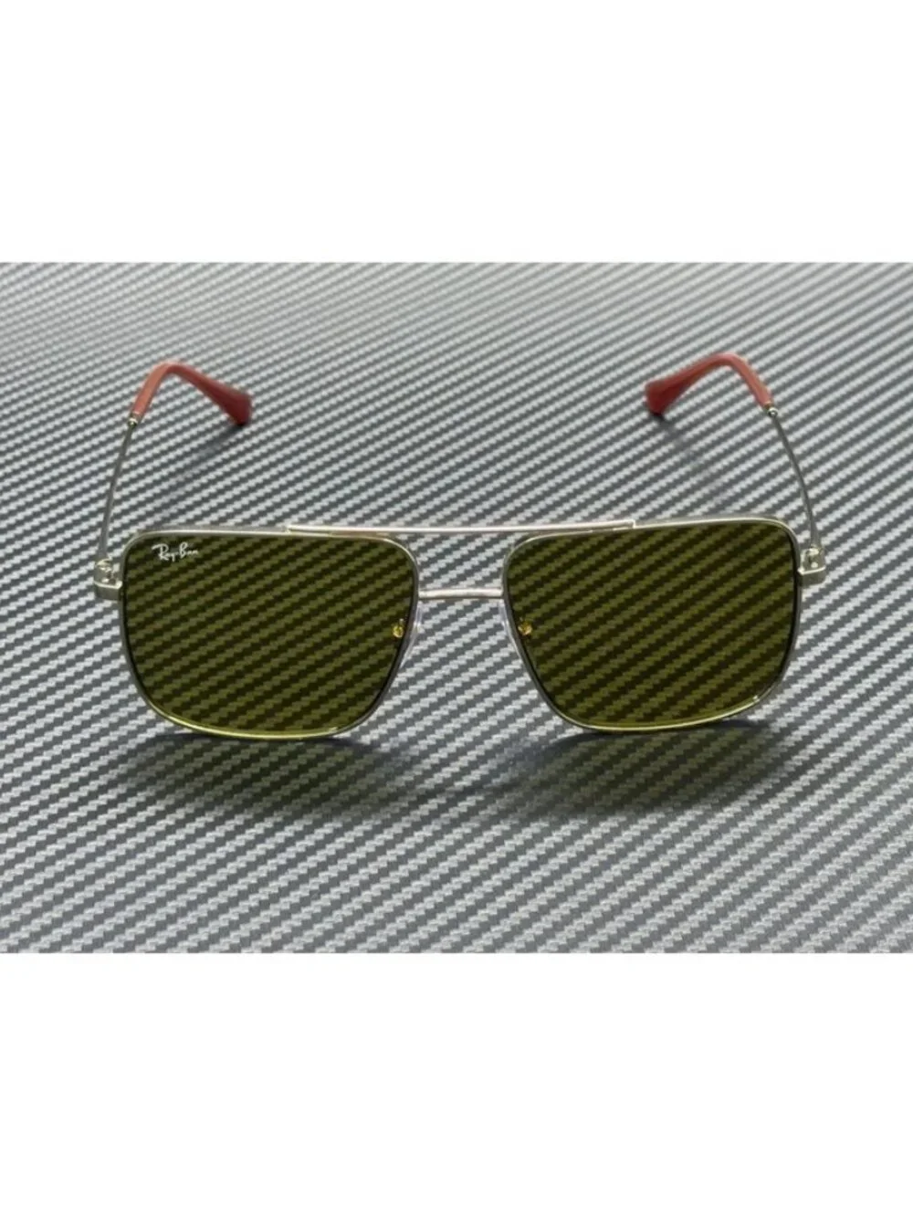 New Ray-Ban Men Pale Gold Sunglasses 54-16-145